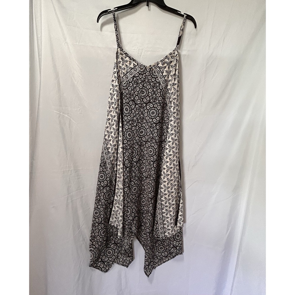 Speed Control New York Handkerchief Dress Women's 2X Boho Mixed Print